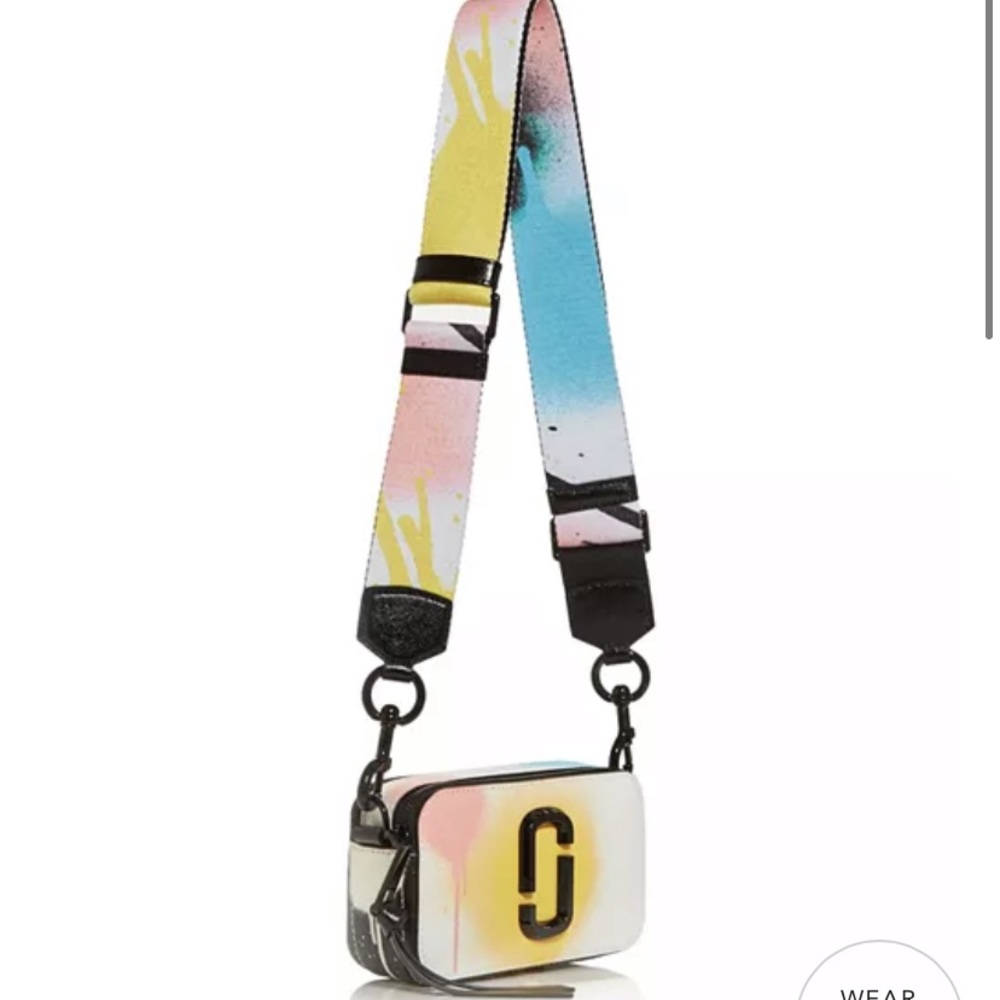 Marc Jacobs snapshot crossbody bag spray paint